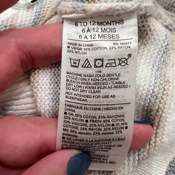 Like New Janie and Jack Striped Knit Sweater - Picture 5 of 5
